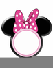 Pink Minnie Mouse Bow Clipart Image