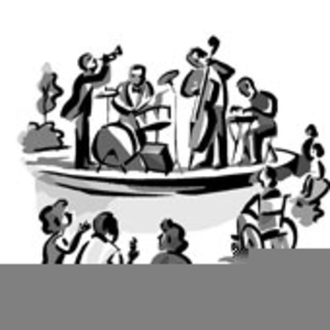 concert clipart black and white free