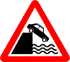 Caution Cliff Water Clip Art