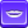 Free Violet Button Hollywood Smile Image