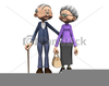 Free Elderly Couple Clipart Image