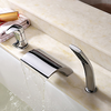 Chrome Finish Contemporary Brass Tub Faucet With Hand Shower-- Faucetsuperdeal.com Image