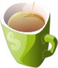 Zielony Kubek Herbaty - Green Mug Of Tea Clip Art