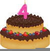 Clipart Birthday Cakes With Candles Image