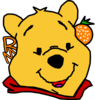 Winnie The Pooh With Orange Red Lip Clip Art