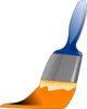 Paintbrush Orange Clip Art