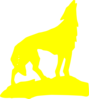 Yellow Wolf Clip Art