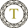 Letter T Monogram Clip Art