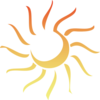Abstract Sun - Revised Clip Art