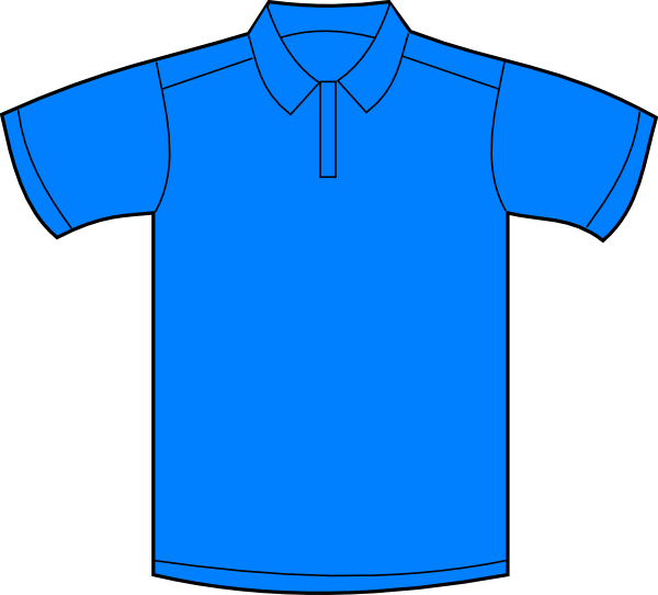 Polo Shirt Blue Front Clip Art at Clker.com - vector clip art online,  royalty free & public domain