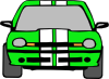 Dodge Neon (green) Clip Art
