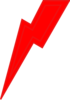 Red Lightning Bolt Clip Art