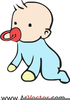 Animated Crawling Baby Clipart Image