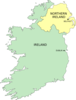 Simple Ireland Map Clip Art