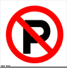 Free Clipart No Parking Signs Image