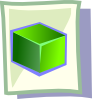 Green Cube Clip Art
