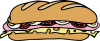 Sandwich One Clip Art