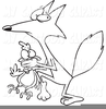 Fox Clipart Black And White Image