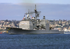 The Guided Missile Cruiser Uss Mobile Bay (cg 53) Makes Her Way Down San Diego Bay To Naval Station San Diego Image