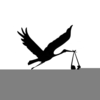 Stork Carrying Baby Clipart Free Image
