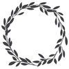 Double Olive Branch Clipart Image