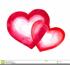 Red Double Heart Clipart Image