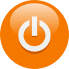 Orange Power Button Clip Art