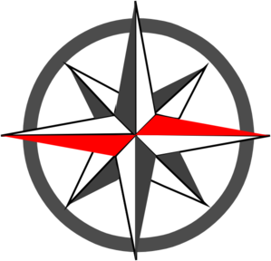 Red Grey Compass Bold Clip Art at Clker.com - vector clip art online,  royalty free & public domain