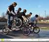 People Riding Bikes Clipart Image