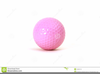 Pink Golf Ball Clipart Image