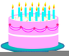 St Birthday Cake Clipart Image