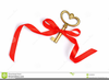 Red Key Clipart Image