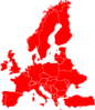 Europ In Red Clip Art