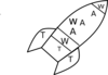 Twa Rocketship Clip Art