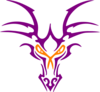 Purple Dragon Icon Clip Art