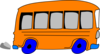 Blue Bus Clip Art