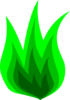 Green Fire 2 Clip Art