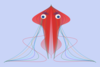 Jellyfish With Blue Eyes. Clip Art