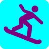 Snowboarding Icon Clip Art