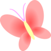 Butterfly Pink Clip Art