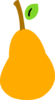 Orange Pear Clip Art