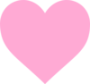 Simple Pink Heart Clip Art