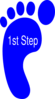 First Right Foot Clip Art