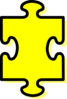 Yellow Puzzle Piece Clip Art