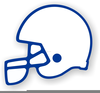 College Football Helmets Clipart Image