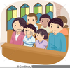 Free Family Worship Clipart Image