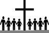 Men Women Church Clipart Image