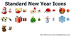 Standard New Year Icons Image