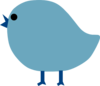 Dark Blue Bird Clip Art