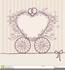 Cinderella Wedding Invitation Clipart Image